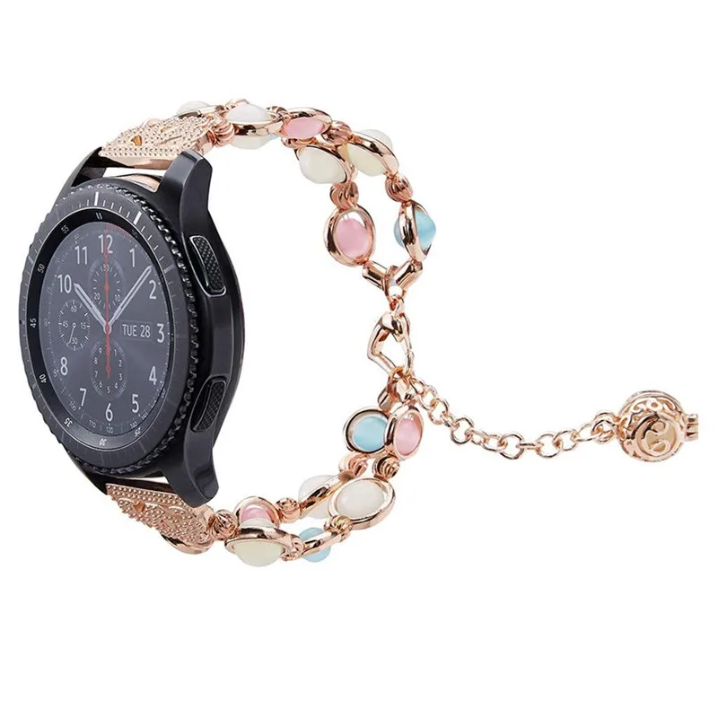 20/22 мм светящийся жемчужный ремешок для Samsung Galaxy Watch 42 мм/46 мм/Active 2 1/Gear S3 Модный