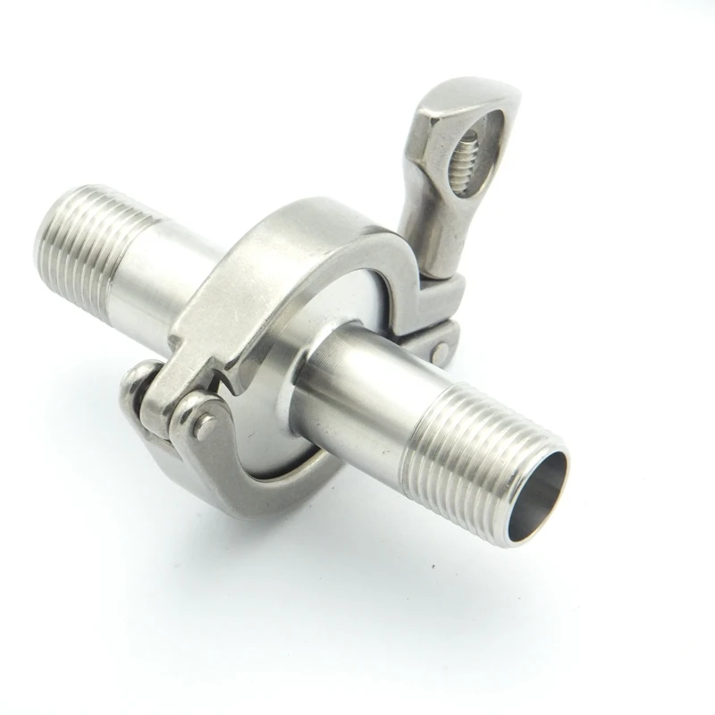 Набор Фитингов для санитарной трубы из нержавеющей стали 304 наружная резьба 1