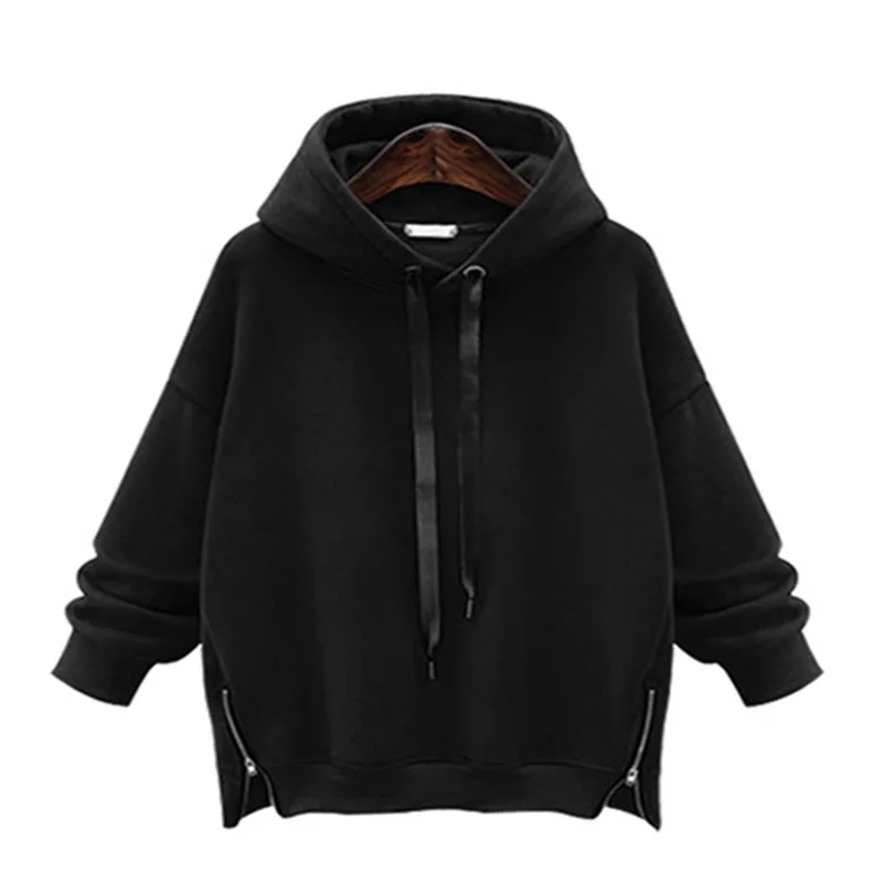 Осенне-зимняя женская толстовка с капюшоном большого размера 4XL 5XL 6XL 7XL 8XL, свободная рубашка, модное однотонное пальто, обхват груди 128 см