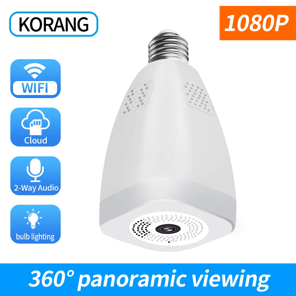 Камера видеонаблюдения KORANG беспроводная панорамная камера наблюдения с