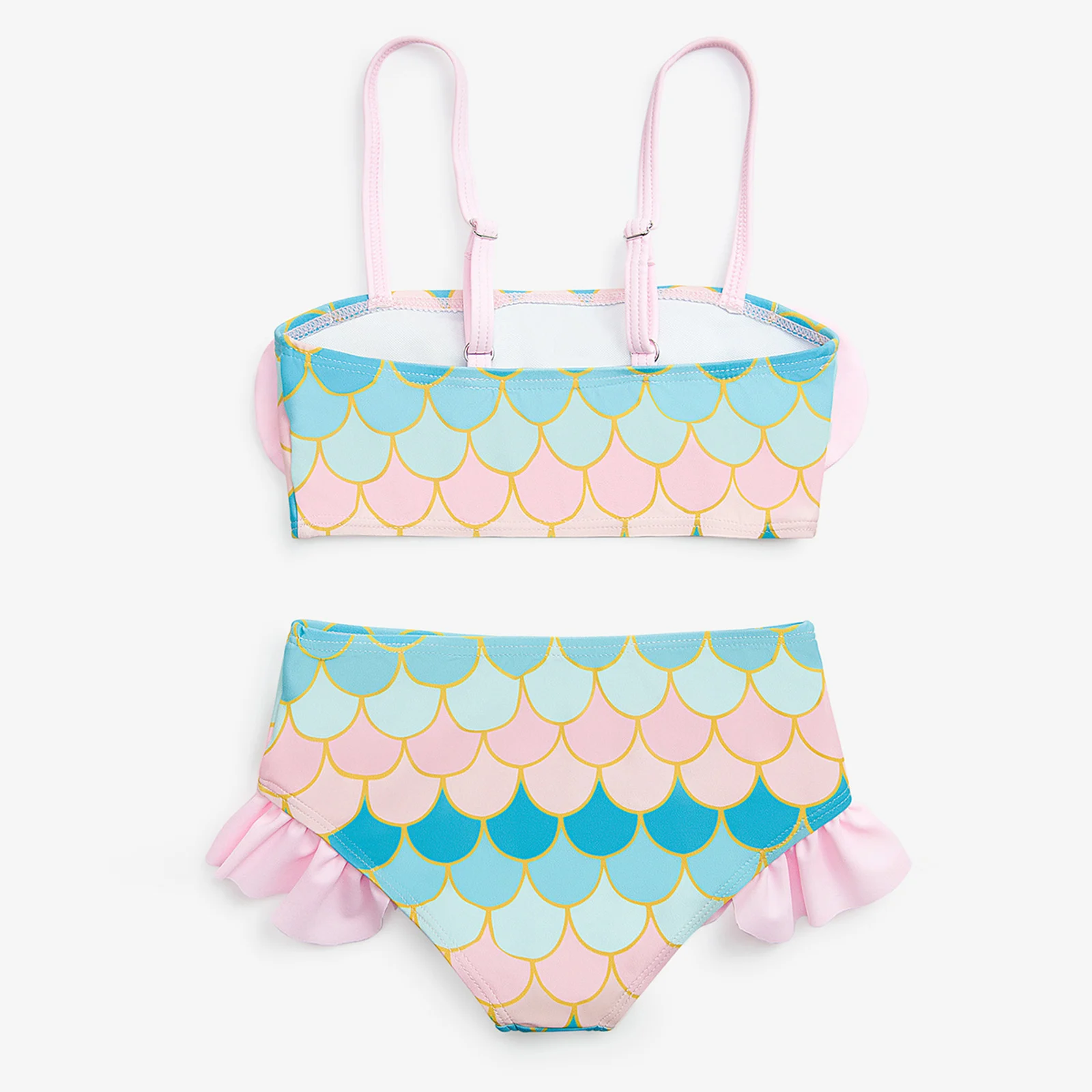 Детские летние купальники для девочек с принтом русалки купальник регулируемыми