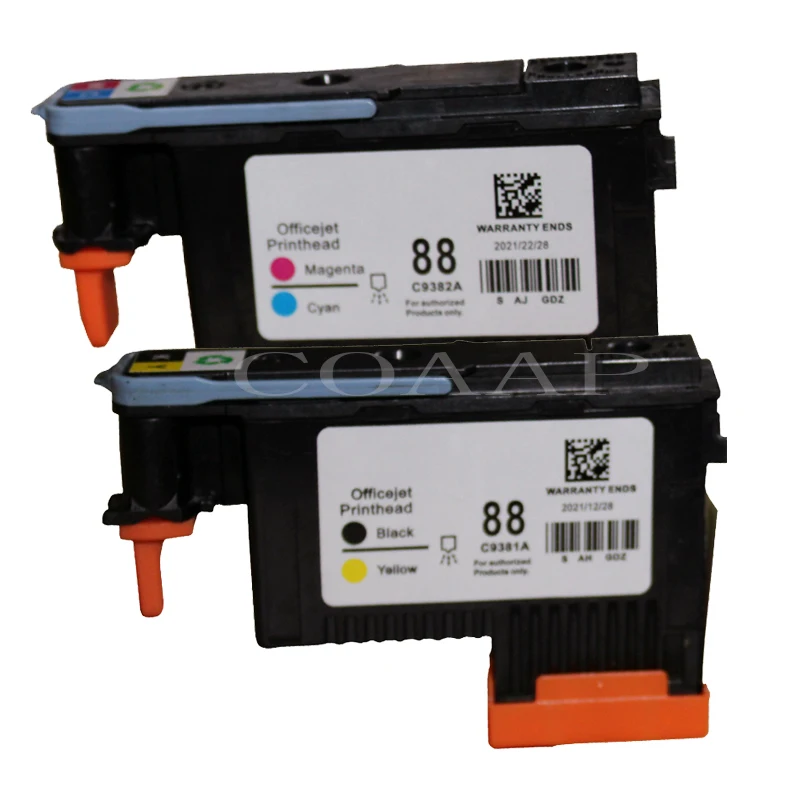 Картридж с печатной головкой 2x88 для совместимого HP 88 C9381A C9382A Officejet Pro K5400dn K550dtn K8600