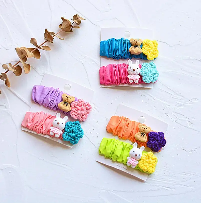 

6pcs/set Korean Children Simple Cute Colorful Cartoon BB Clip Fashion Sweet Girl Princess Hairpins Hair Accessories