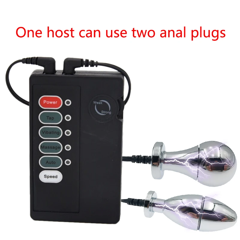 Анальный электрического импульса пробка для стимуляции БДСМ Электрический