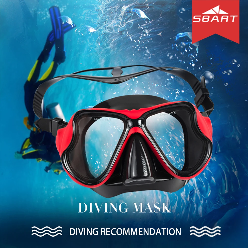 

SBART diving mask men and women dry snorkel anti-fog diving goggles equipped with snorkeling swimming mask snorkel diving mask