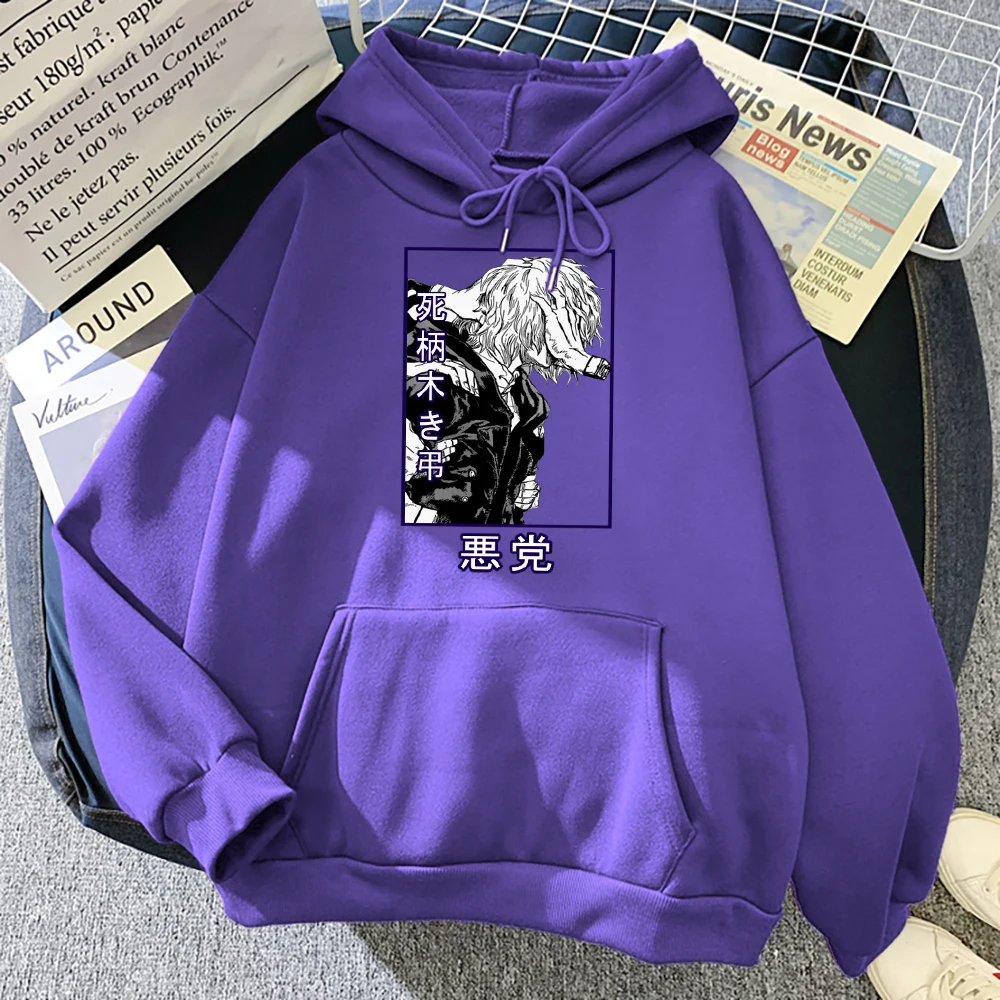 

My Hero Academia Shigaraki Tomura Men Hoodie Cartoon Loose Sweatshirt Loose Crewneck Autumn Hoody Crewneck Pullover Streetwear