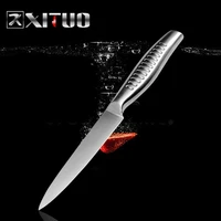 xituo 5 inch paring kitchen knives 3cr13 stainless steel chef knife utility peeling slicing knife vegetable steak cleaver tools