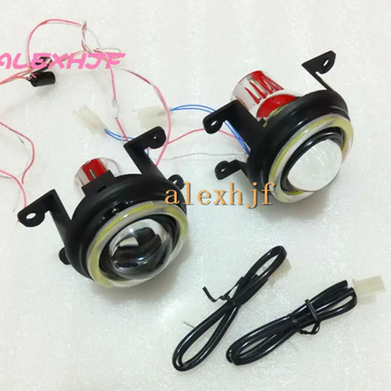 Комплект противотуманных фар с бифокальным объективом July King COB кольца ангельским