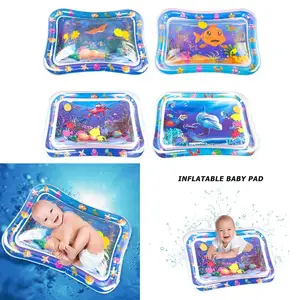 66x50cm Kids Water Mat Baby Inflatable Patted Pad Baby Inflatable Water Cushion Infant Play Mat Toddler Funny Pat Pad Toys Gift