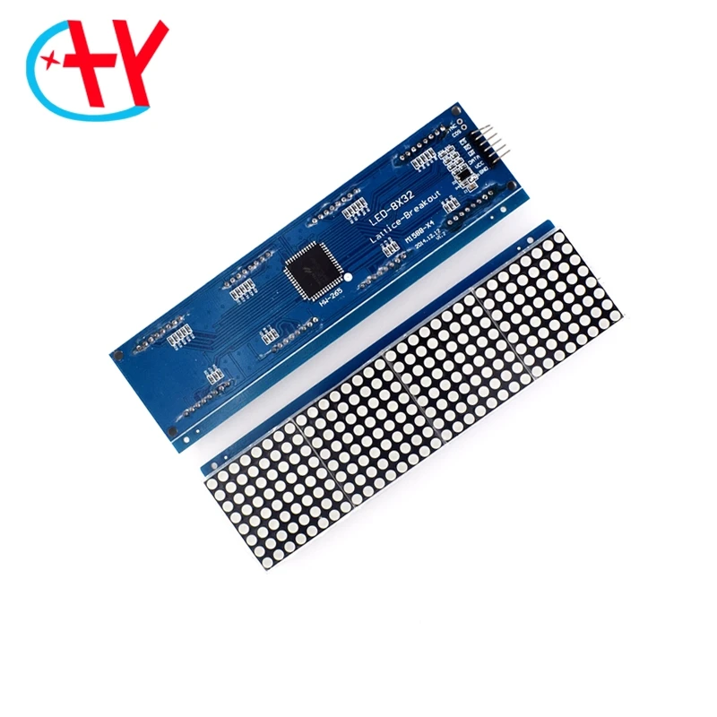 HT1632 точечный матричный драйвер с MCU решетчатая плата LED HT1632C модуль 8X32 красный