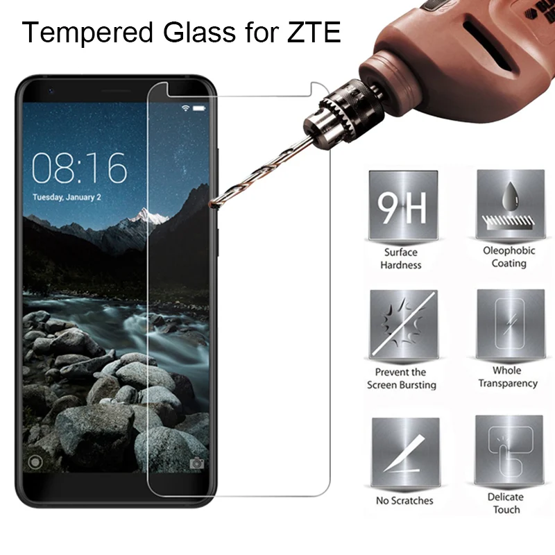 Стекло для переднего экрана ZTE Blade V7 Lite V6 V Plus закаленное стекло Zte Nubia V9 Vita V8 Mini Max