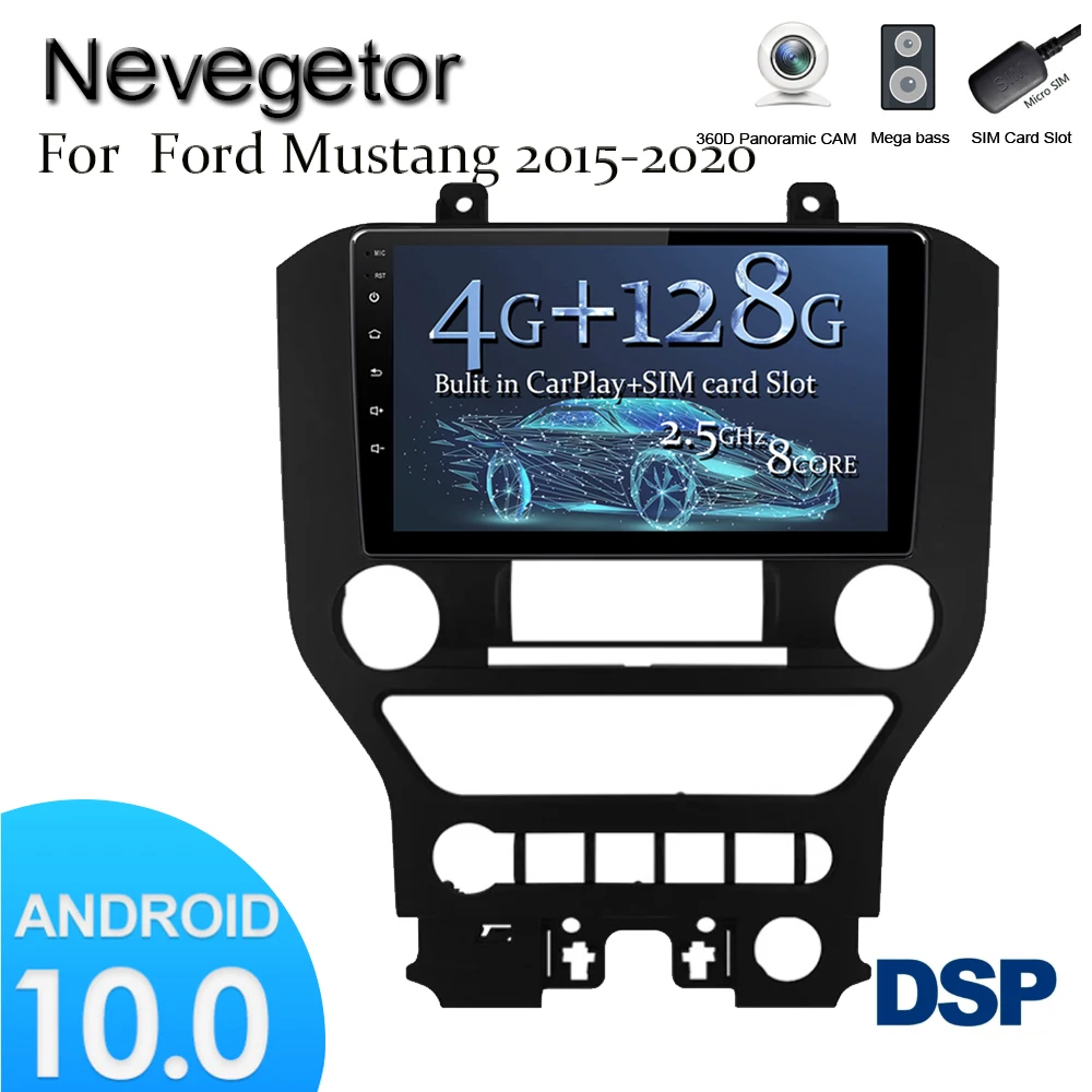 Автомобильный мультимедийный плеер с GPS навигацией Android 10 0 4G Lte радио IPS экраном