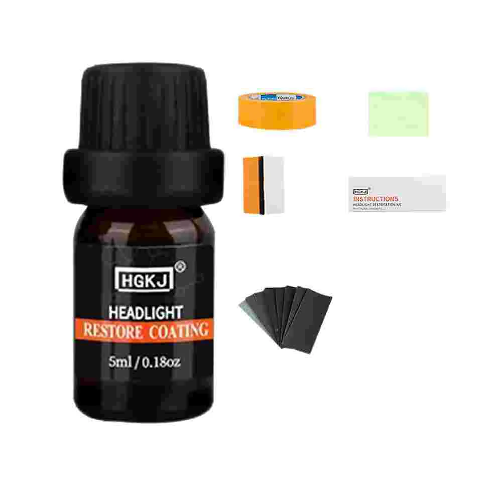 

Средство для обновления ламп, 5 мл, набор для восстановления полировки автомобильных фар, жидкость для полировки автомобильных фар (пузырьк...