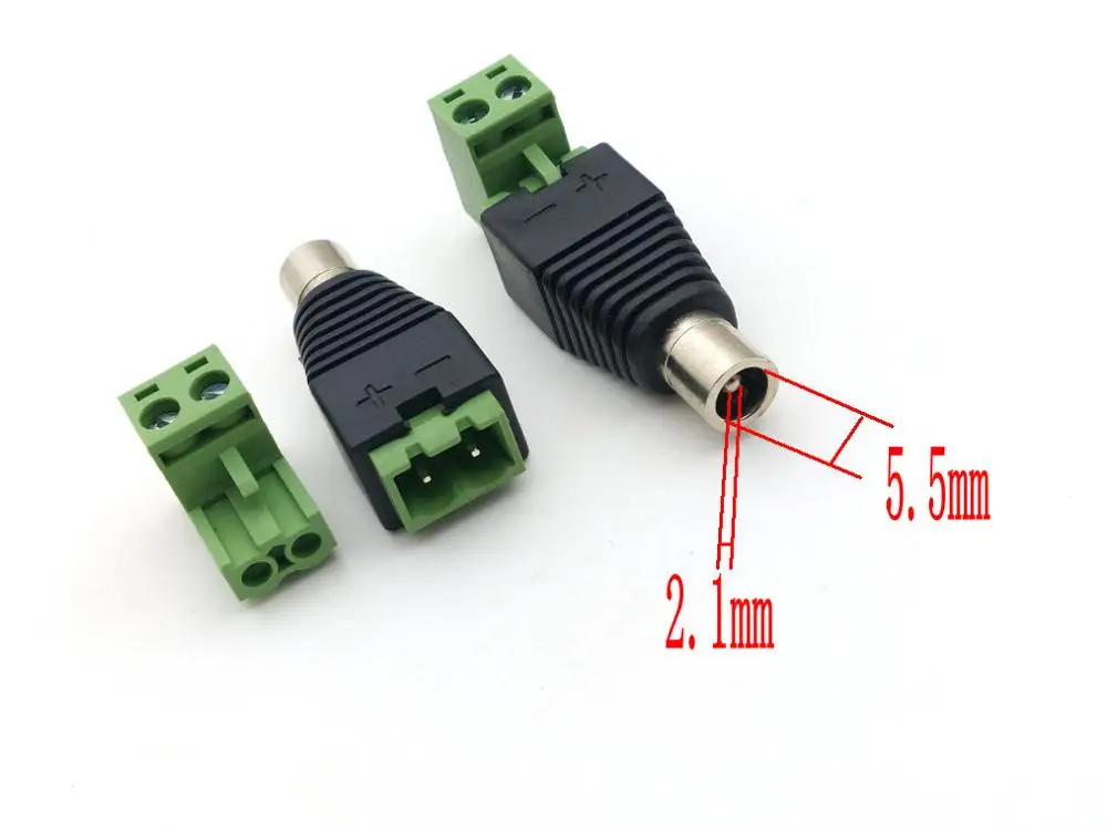 

DC 5.5MMx 2.1mm DC Female Power Jack Adapter Plug-in Power Connector