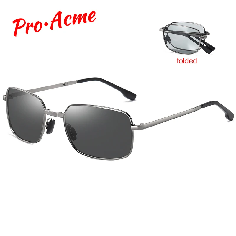 Мужские Складные солнцезащитные очки Pro Acme прямоугольные поляризационные в