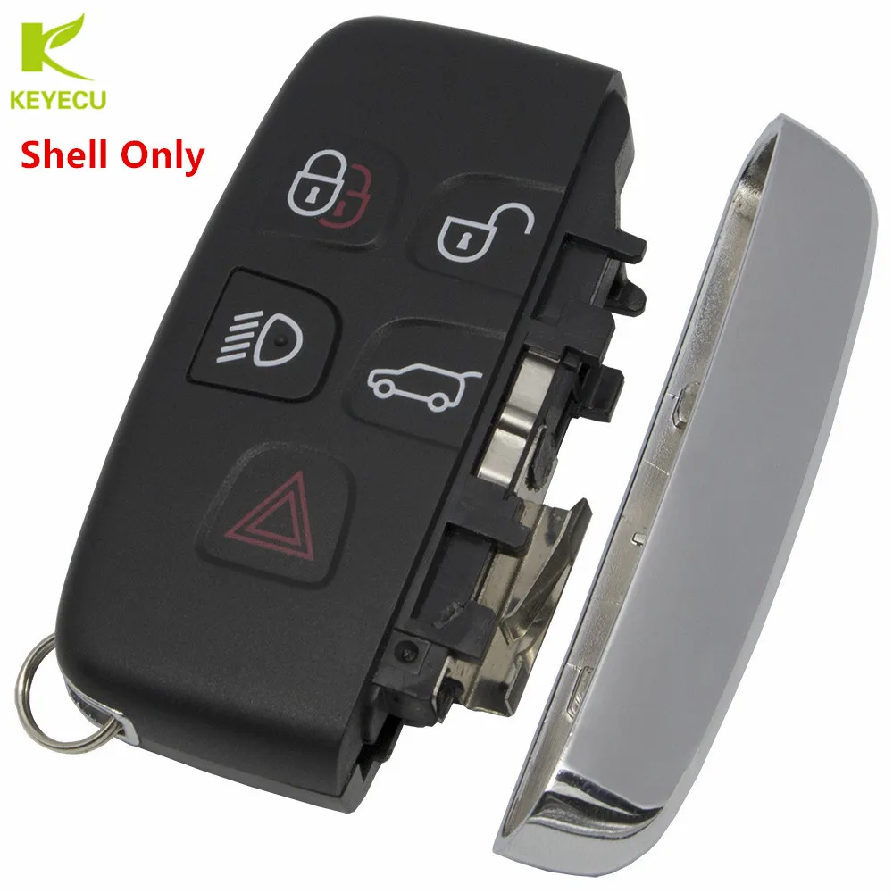 Смарт-чехол KEYECU для дистанционного ключа чехол с 5 кнопками Land Rover Discovery 4 Sport Evoque