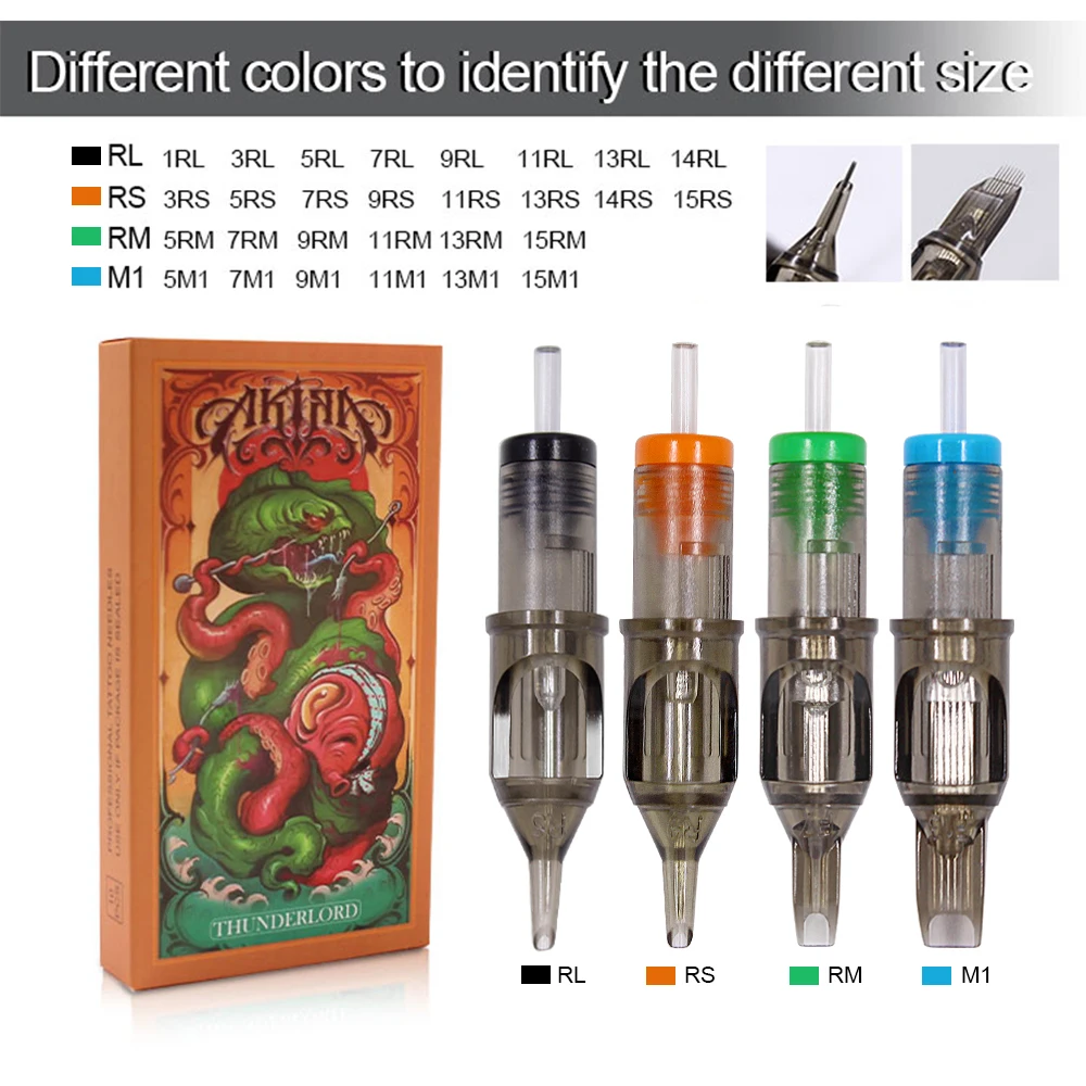

Tattoo Needle Cartridge RL/M1/RM/RS Professional Disposable Eyebrow Makeup Needles for Cartridge Tattoo Machine Pen