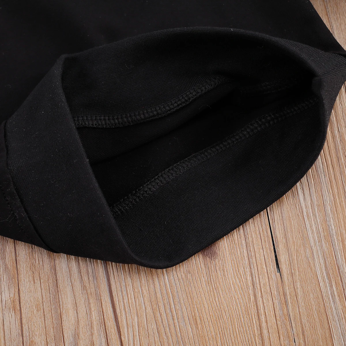 Boy Girl Long Sleeve Sweatershirt Letter Print Crew Neck Solid Color Pullover Autumn Winter Warm Hoodies Top for Children