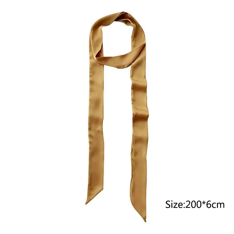 

1PC Silk Thin Long Bag Accessories Scarf Popular Comfortable Gift SoftWrist Towel Foulard Neckerchie