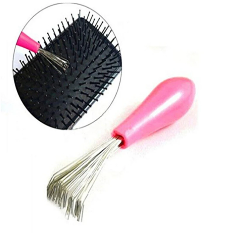 

Новое поступление, 1 шт., прочная Полезная мини-расческа для чистки волос, встроенный домашний необходимый инструмент, расческа для удаления...