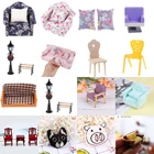 Симпатичный миниатюрный уличный светильник для кукольного домика, стул, подушка, стул, диван для кровати, кукольный домик, мебель, игрушки, украшение для кукольного домика, Новинка