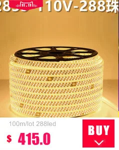 Fanlive 50 м AC220V 110 В Светодиодная лента 5050 60 Светодиодный s/M IP67 водонепроницаемый RGB, 16 цветов веревка освещение для наружного радиочастотного пульта дистанционного управления