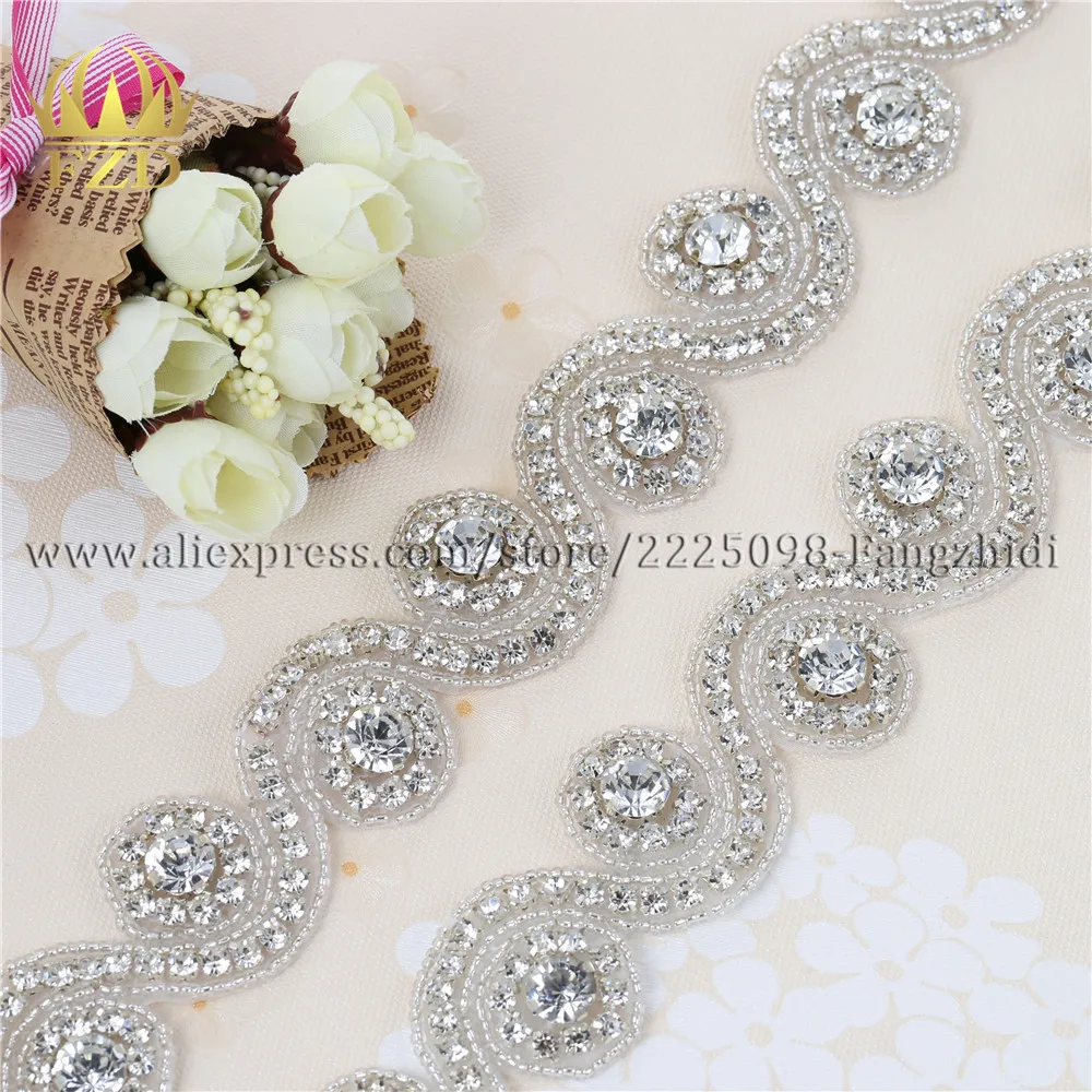 (10 ярдов) оптовая продажа шитья на горячей фиксации зеленый бисером горный