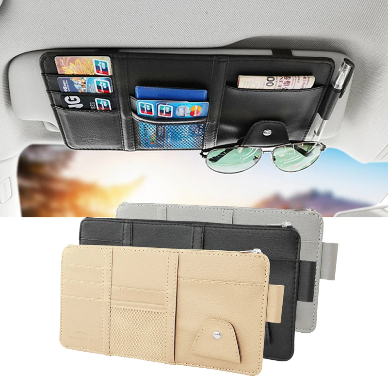 

Car Storage Card Glassed Pen Clip Car Sun Visor Organizer Pocket For Bmw M3 M5 E46 E39 E36 E90 E60 F30 E30 E34 F10 E53 F20 E87