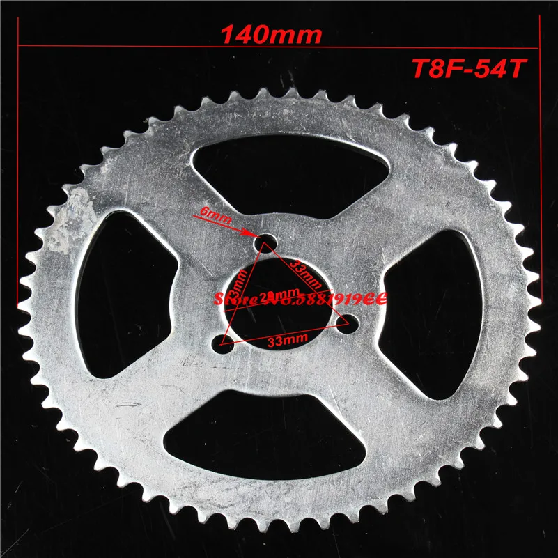 38 44 54 64 74 зуб 38T 44T 54T 64T T T8F 35 мм Задняя звездочка Мини Мото ATV Quad Dirt Pit Pocket Bike Cross 47cc 49cc