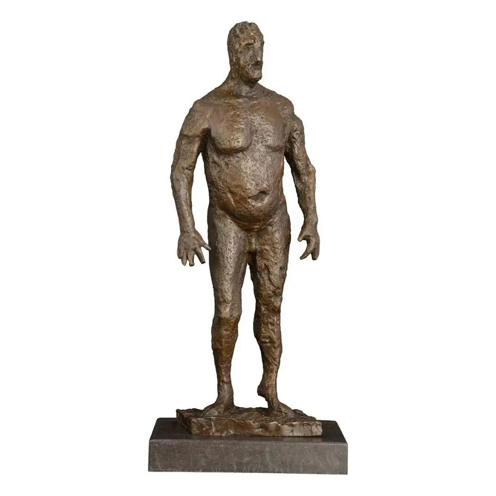 Абстрактная бронзовая скульптура телесного цвета статуя мужчины винтажное