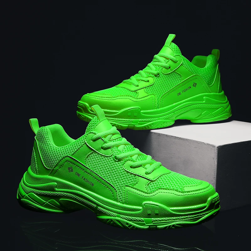 2020 трендовая Мужская и женская обувь светильник дышащая толстая подошва