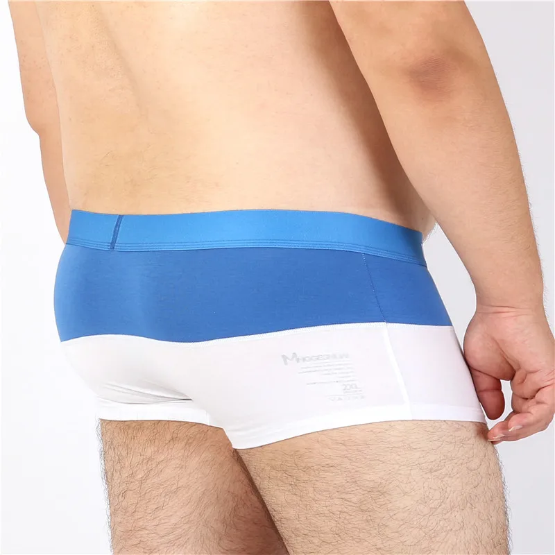 4 PCS/LOT New Arrivals Male Cotton Underwear Men's Boxers Patchwork Underpants Shorts Green/Black/Blue/Red/Navy/Gray M L XL XXL