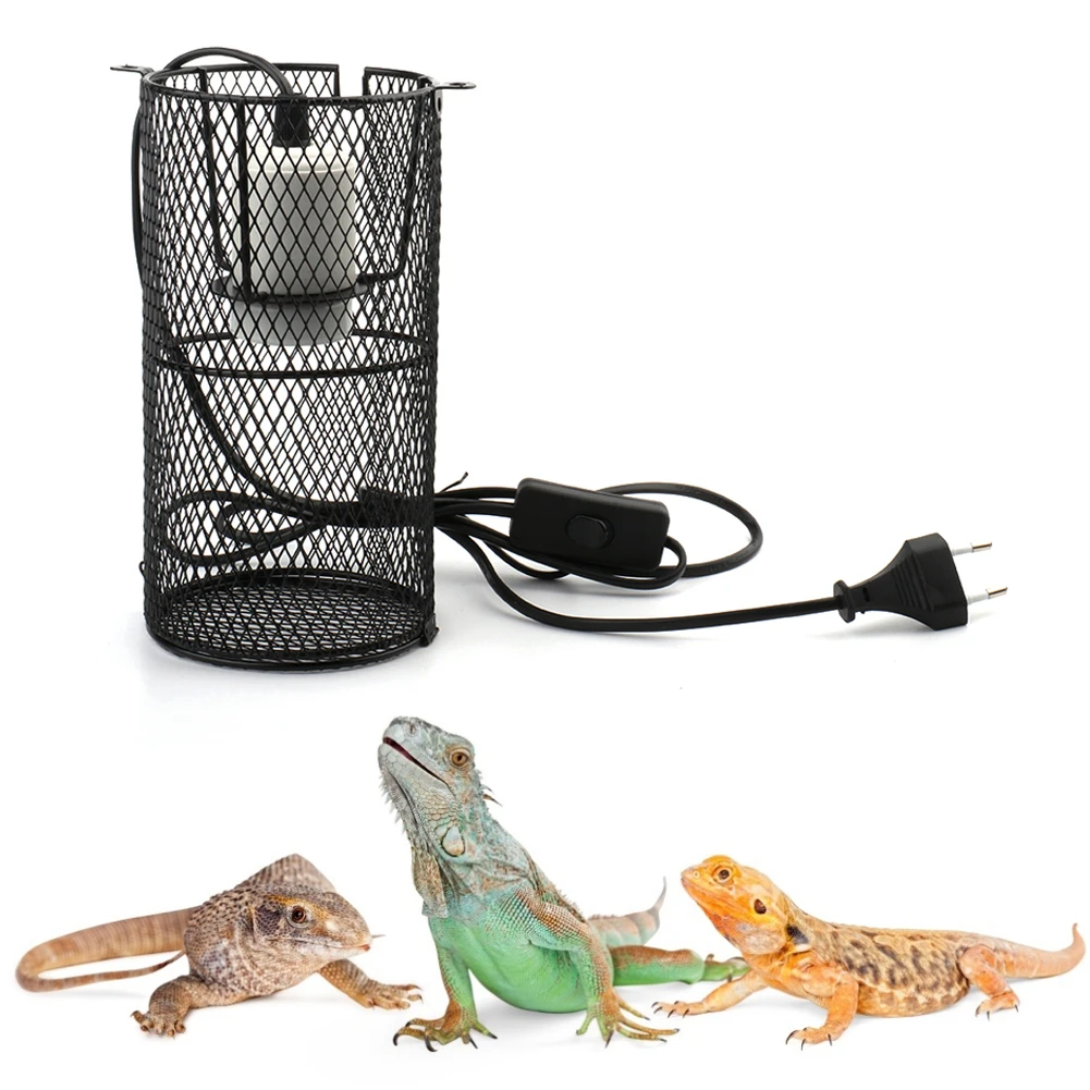 Рептилия анти ожога керамическая тепловая лампа держатель для ящерицы паук ящик