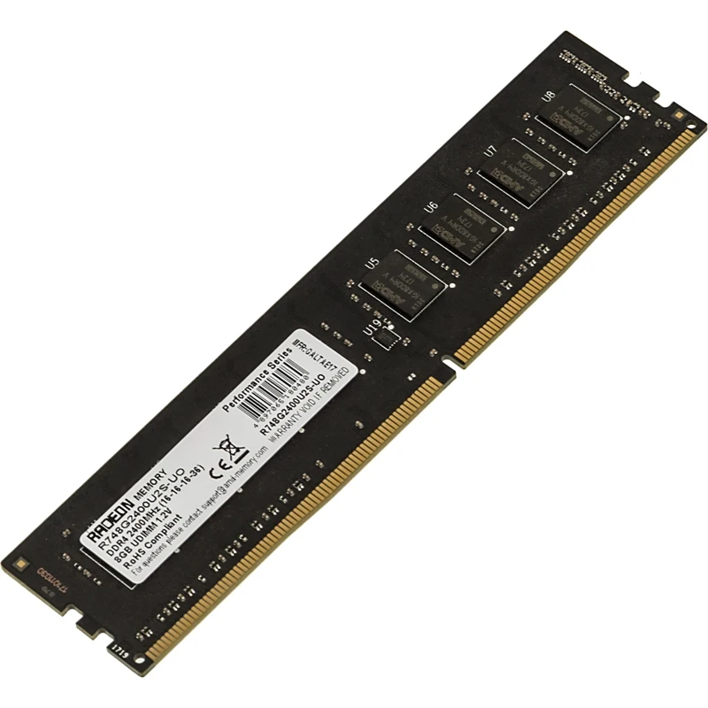 Модуль памяти AMD Radeon R7 Performance Series R748G2400U2S UO DDR4 8Гб|Оперативная память| |