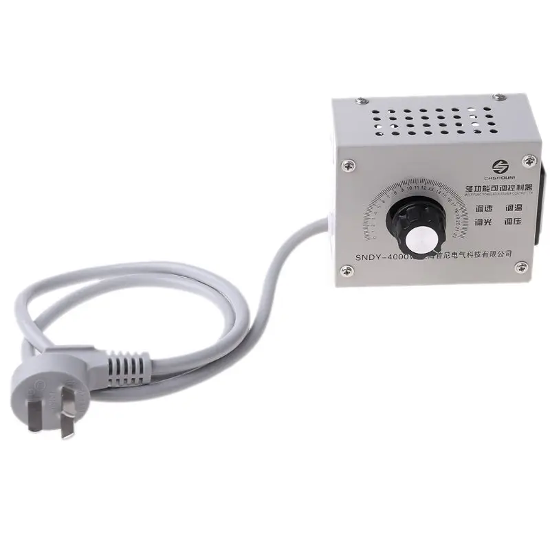 

WBT-4000W 220V Controllable Variable Voltage Regulator Light Brightness Temperature Adjustment Fan Speed Motor Electric