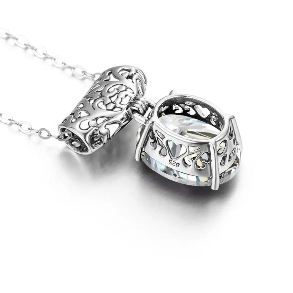 Женский кулон из серебра 100% пробы с цирконом | Украшения и аксессуары