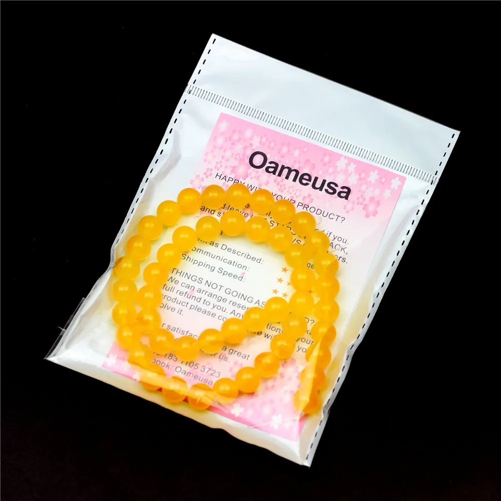 

Oameusa Natural Round Yellow Chalcedony Stone Beads Loose Beads Earrings Rings Charms Necklace For Women Spacer Beads