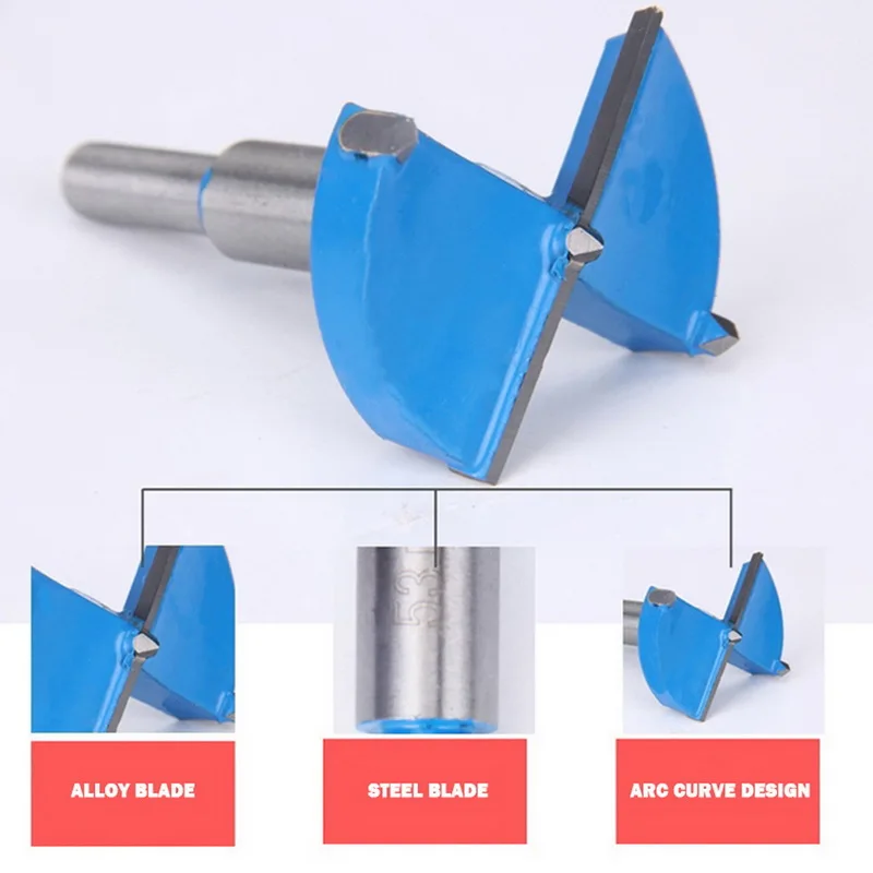 Junejour деревообрабатывающее отверстие сплав лезвие ножа шарнир дверной замок