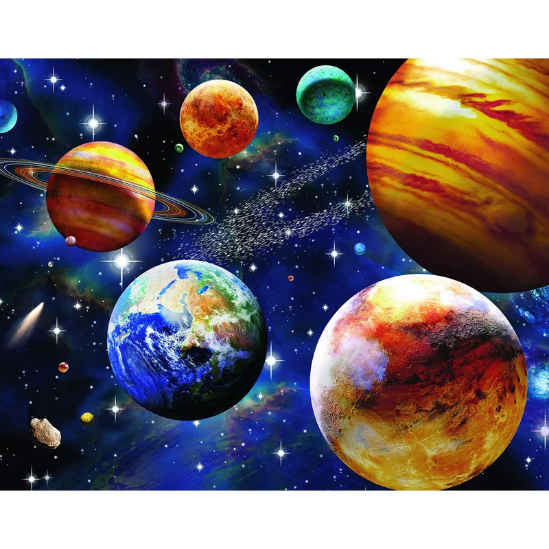

CHENISTORY 60x75cm Frame Diy Painting By Numbers Space Landscape Paint By Number For Adults Acrylic Drawing Coloring By Numbers