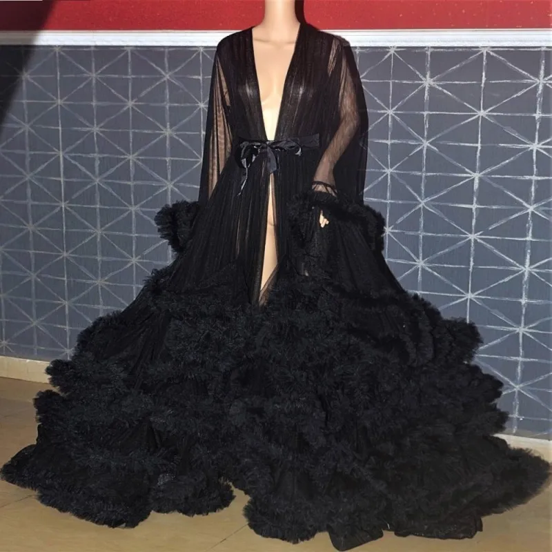 

Тюлевые черные платья с оборками для фотосессии для беременных платье для фотосъемки Одежда для беременных пушистый тюлевый халат для невесты для беременных