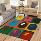 Коврик bape monkey hypebeast для украшения гостиной, спальни, домашние Нескользящие коврики, напольный коврик, Прямая поставка