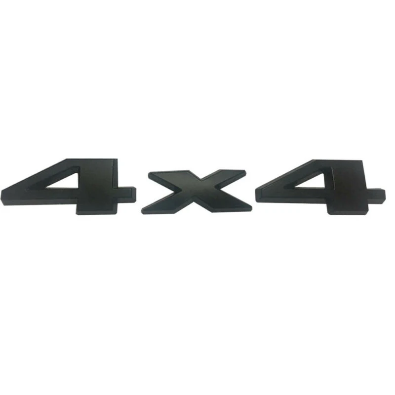 Декоративные 4x4 части эмблемы автомобиля 3D логотип стикер значок черный ABS 15*2 8