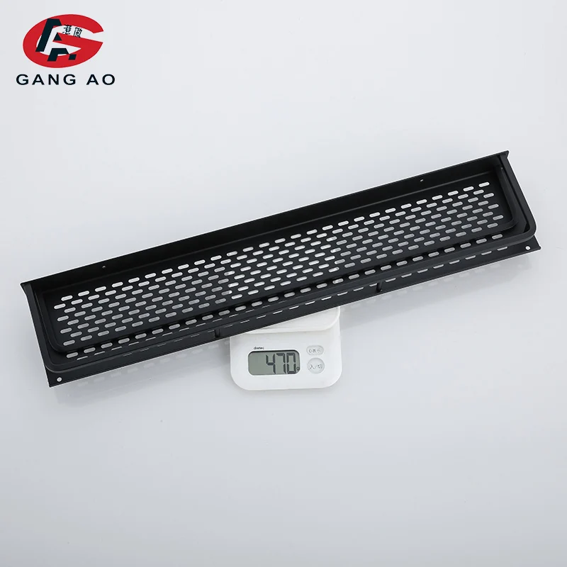 Алюминиевая черная полка для ванной комнаты Корзина Для ванны и душа Полки Полка