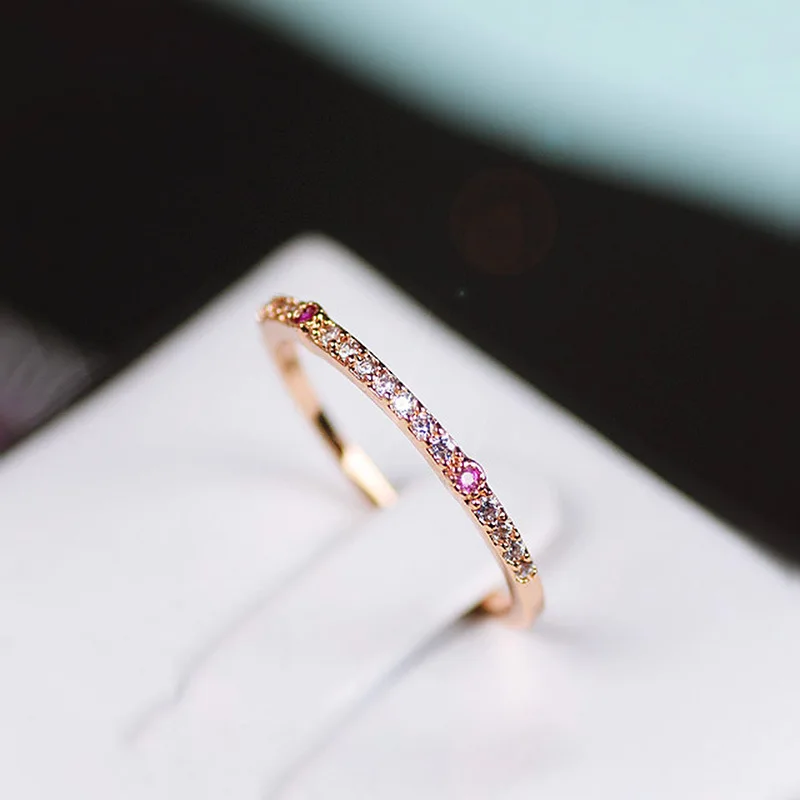 

Новинка 2021 изысканное красное стальное микро-инкрустированное кольцо роскошное бриллиантовое кольцо, простой женский дизайн, элегантное и...