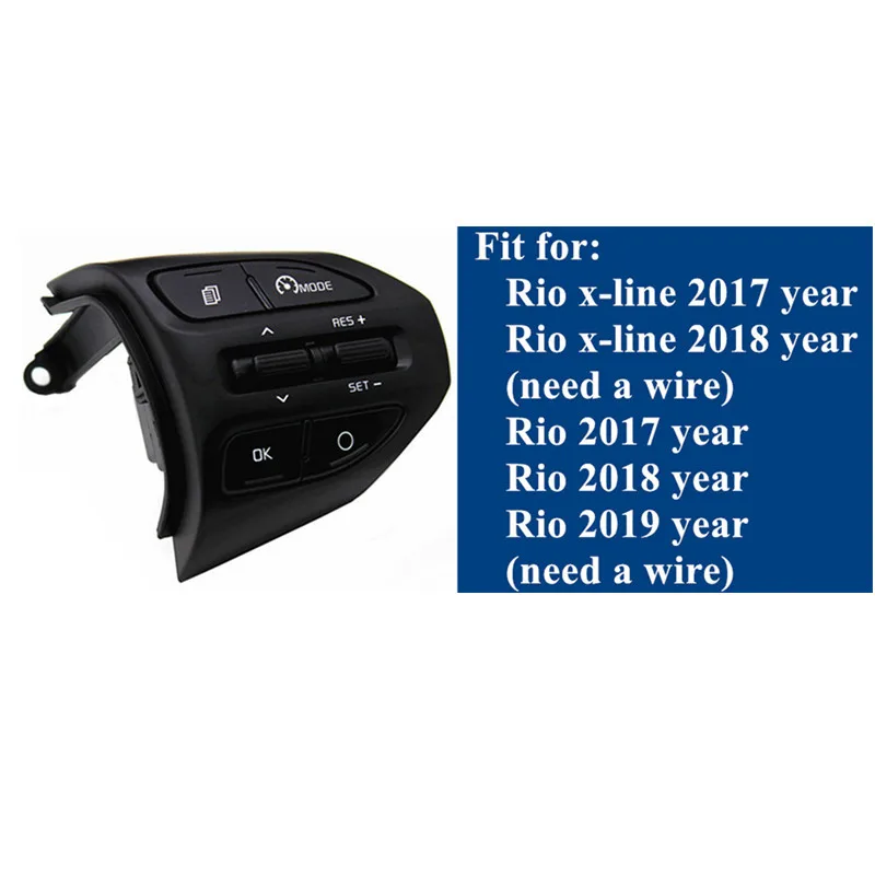 PUFEITE в наличии руль кнопка для KIA K2 Рио 2017 2018 X LINE пуговицы Bluetooth телефон круиз
