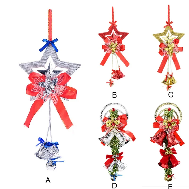 Симпатичные рождественские колокольчики для двери уникальные елочные украшения