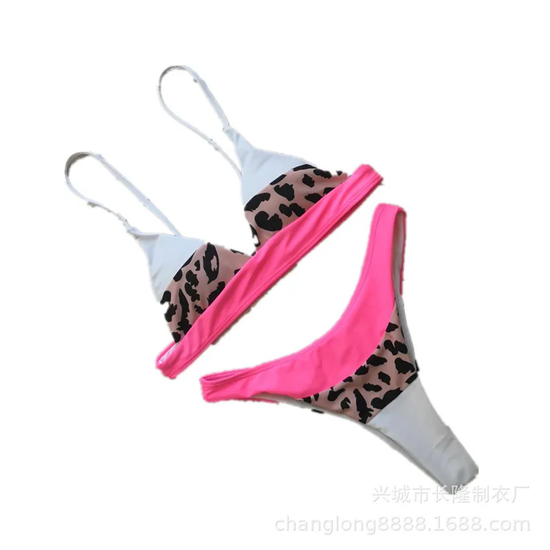 

Brazilian Neon Bikini Set High Cut Thong Bikini Micro Leopard Swimwear Women Push Up Bathing Suit Swimsuit Female Summer 2020