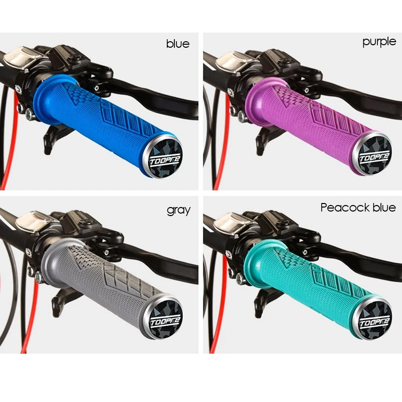 

TOOPRE Soft Silicone Colorful Grip MTB Road Folding Bike Grip Cover Lockable Bike Grip Cover Bike Accessories