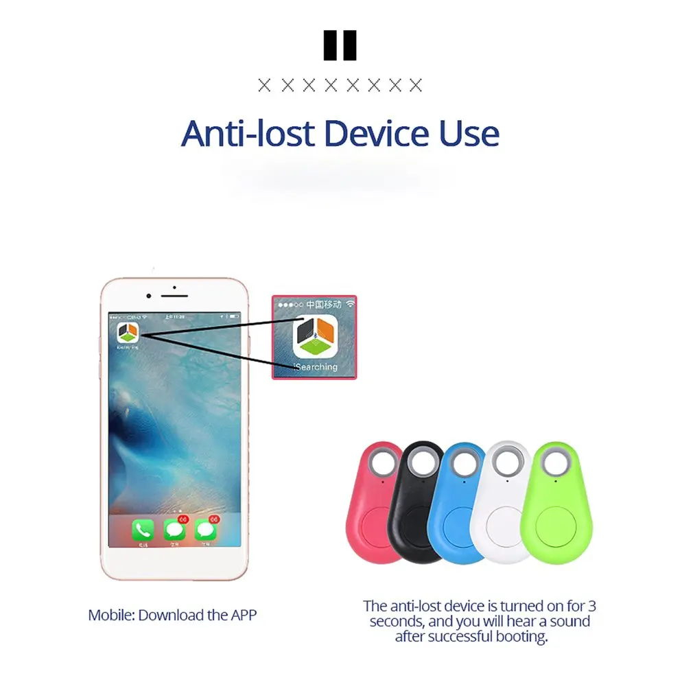 Bluetooth-совместимый смарт-брелок для поиска ключей с функцией защиты от потери |
