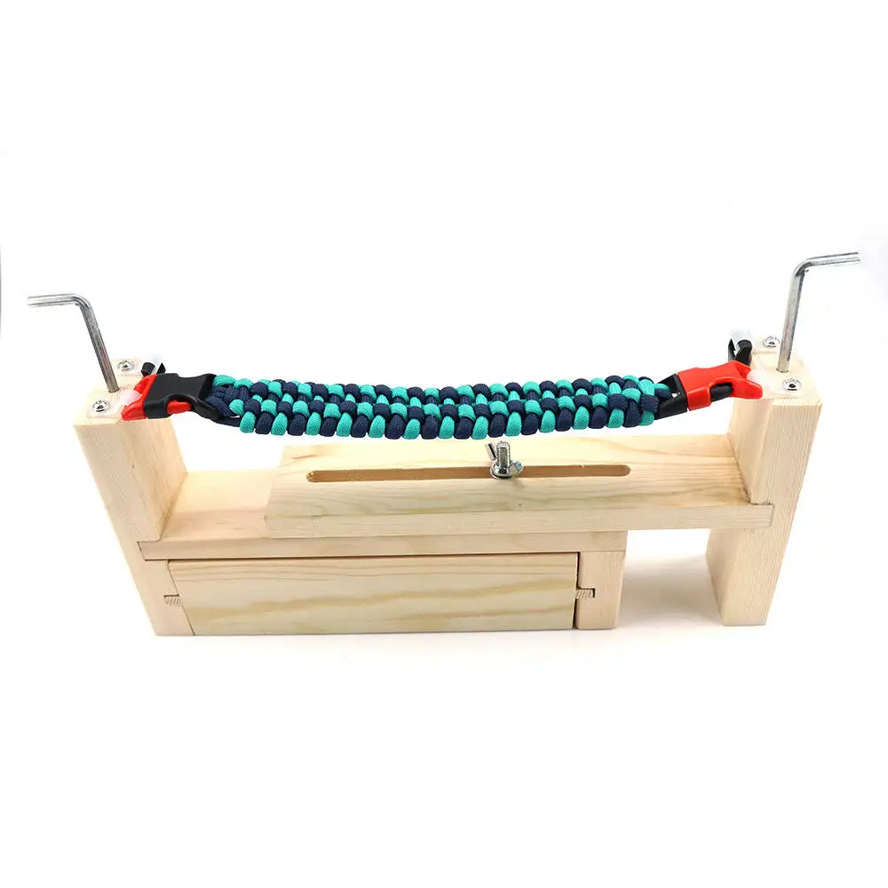 Наружная Парашютная веревка тканый браслет деревянная рамка Paracord джиг из натурального дерева свободная канатно-плетельная машина наружные гаджеты